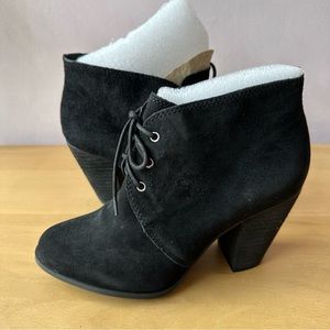 Brand New In Box BCBG Generation Black Suede Paxxton Booties
